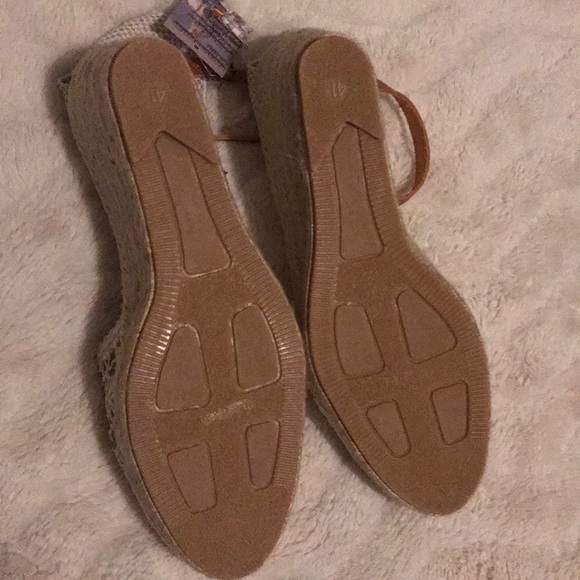 Picon espadrilles sandals ivory white 9.5 41 new - Picture 5 of 8